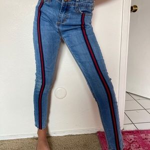 Joe’s Jeans kids red striped jeans